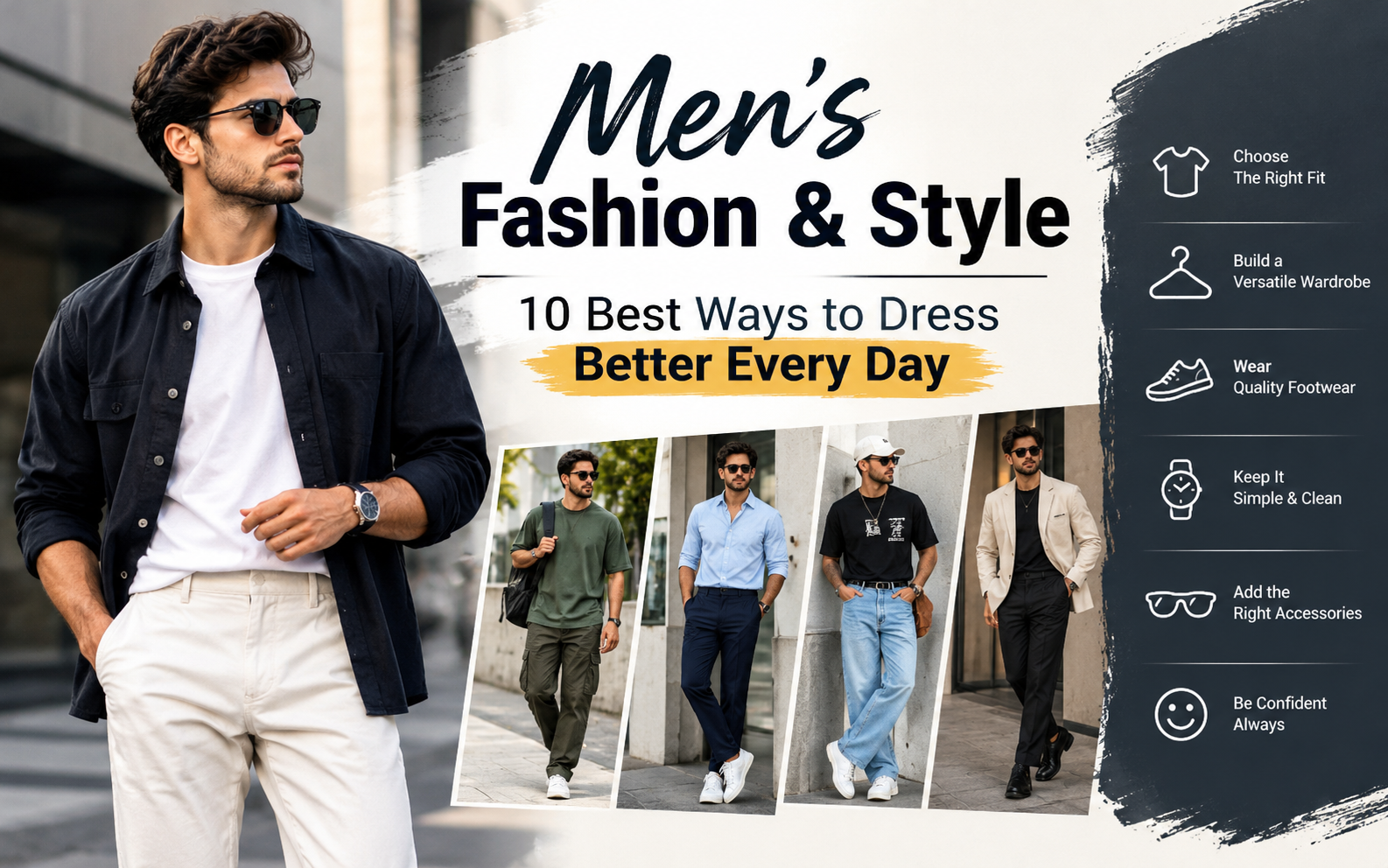 Men's Fashion and Style – 10 Best Ways to Dress Better Every Day